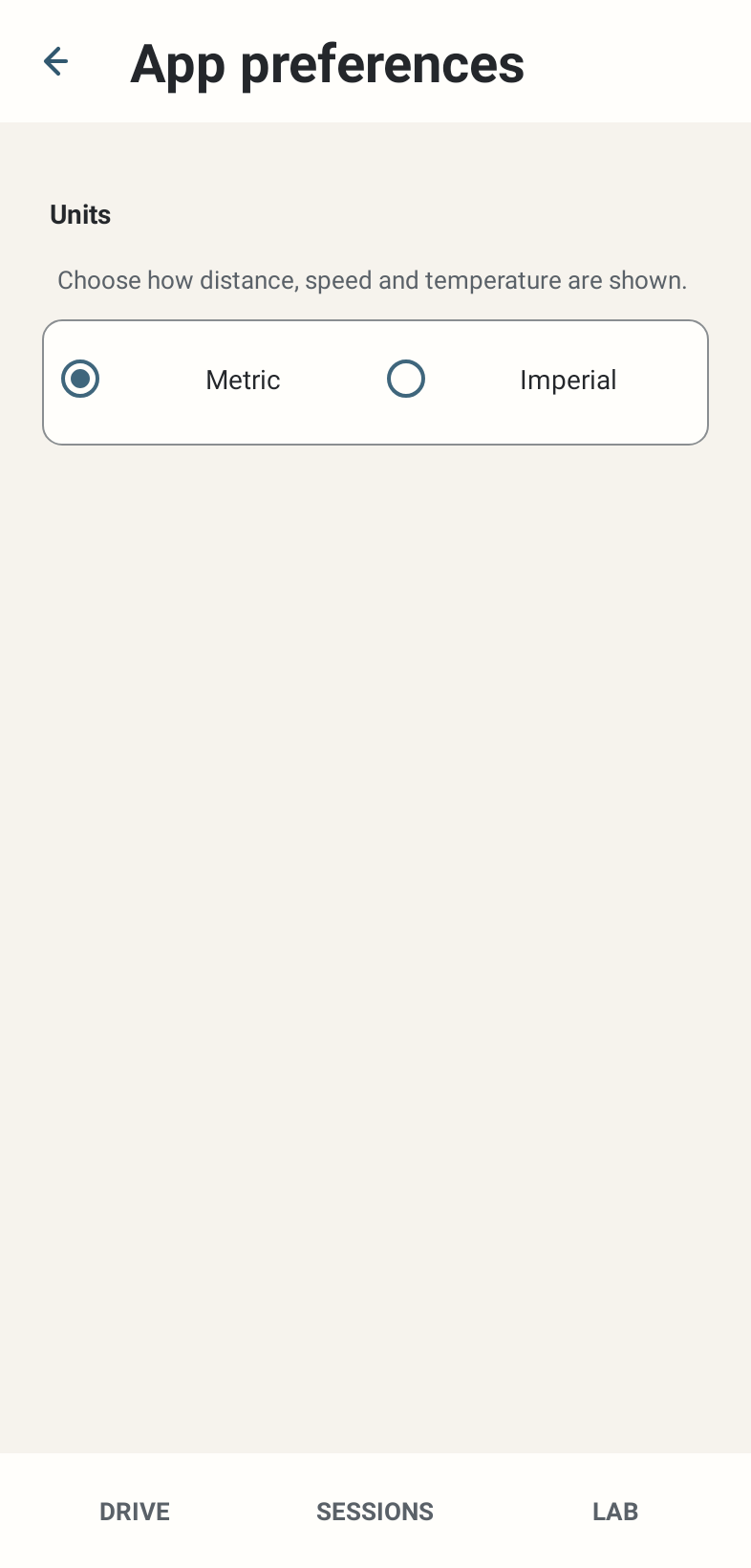 App preferences